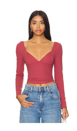 X Intimately FP Duo Corset Long Sleeve Cami In Earth in . Size M, S - Free People - Modalova