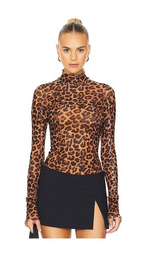 Charlie Printed Mesh Top in . Taglia M, S, XS - Free People - Modalova