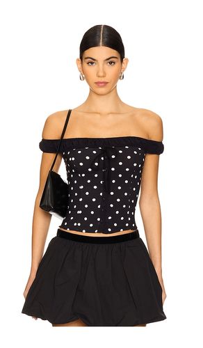 X revolve sophia printed top en color negro talla L en - Black. Talla L (también en M, S) - Free People - Modalova