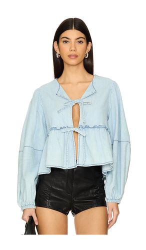 Blusa denim brunch babe en color azul talla L en - Blue. Talla L (también en M, S, XL, XS) - Free People - Modalova