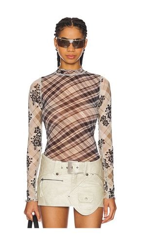 X REVOLVE Chloe Printed Mesh Top in . Size M, S, XS - Free People - Modalova