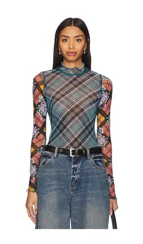 X REVOLVE Chloe Printed Mesh Top in . Size M, S, XS - Free People - Modalova