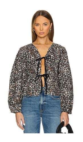 X revolve printed brunch babe top en color marrón talla L en - Brown. Talla L (también en M, S, XL, XS) - Free People - Modalova