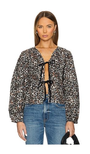X revolve printed brunch babe top en color marrón talla L en - Brown. Talla L (también en M, S, XS) - Free People - Modalova