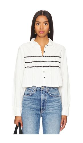 Blusa lace lover en color blanco talla S en - White. Talla S (también en XS) - Free People - Modalova