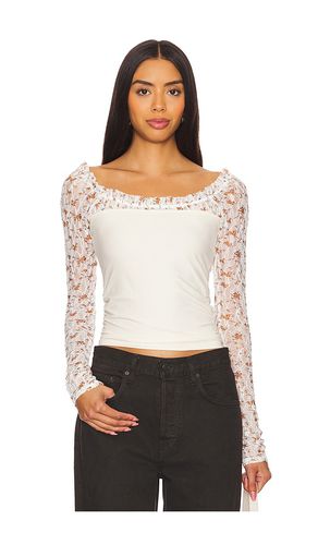 Top manga larga josie en color crema talla L en - Cream. Talla L (también en M, S, XL, XS) - Free People - Modalova