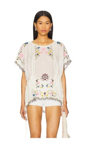 Top bordado danielle en color ivory talla L en - Ivory. Talla L (también en M, S) - Free People - Modalova