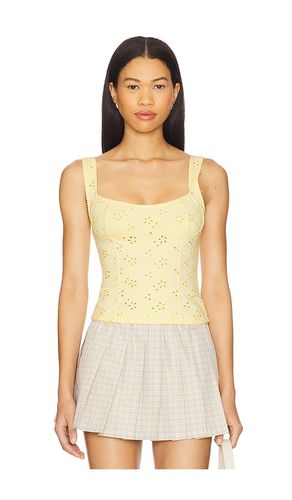 Camisola calada full bloom en color amarillo limon talla L en - Lemon. Talla L (también en M, S, XL) - Free People - Modalova