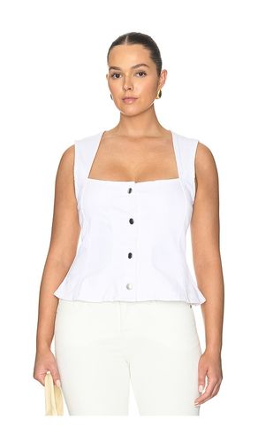 Button Front Peplum Top in . Size L. Also in M, S, XL - Good American - Modalova
