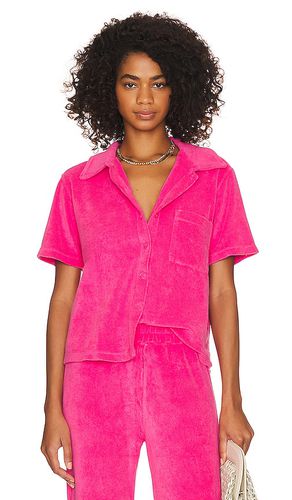 Terry cloth pocket shirt en color rosado talla S en - Pink. Talla S (también en XS) - MONROW - Modalova