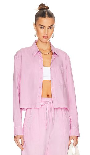 Poplin shirt en color rosado talla L en - Pink. Talla L (también en M, S, XL) - MONROW - Modalova