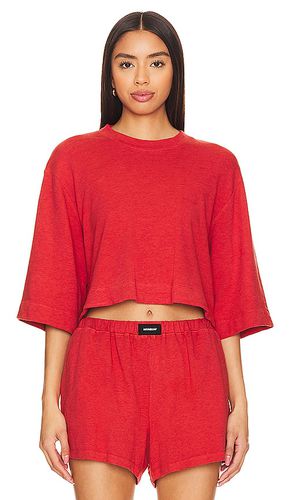 French Terry Oversized Tee in . Taglia M, S, XS - MONROW - Modalova