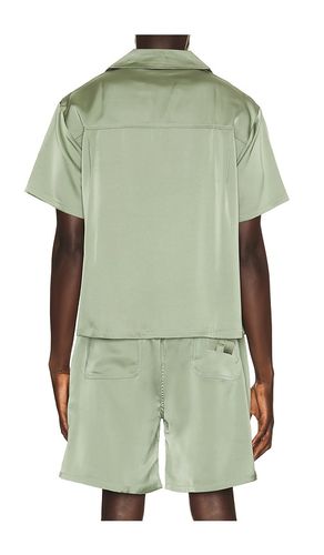 Satin Chest Logo Camp Collar Shirt in . Size S. Also in M, XL/1X - Honor The Gift - Modalova