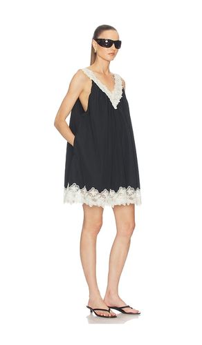 Mini Dress With Lace in Tech Poplin in . Size S. Also in M, L - Helsa - Modalova