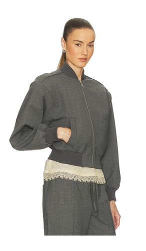 Wool Blend Bomber Jacket in . Size XXS. Also in XS, S, M, L, XL - Helsa - Modalova