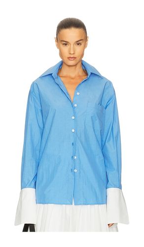 Classic Oversized Shirt in Tech Poplin in . Size S. Also in M - Helsa - Modalova