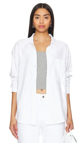 Camisa oversize con botones en color talla L en - White. Talla L (también en M, S, XL, XS) - Hudson Jeans - Modalova
