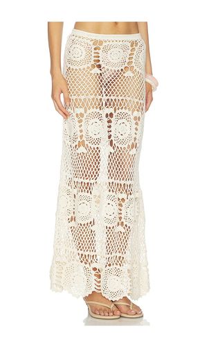 Allegra Solid Flower Maxi Skirt in . Size L. Also in M, S, XS - Indah - Modalova