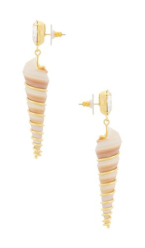 Pendientes largos zingaro en color ivory talla all - Jennifer Behr - Modalova