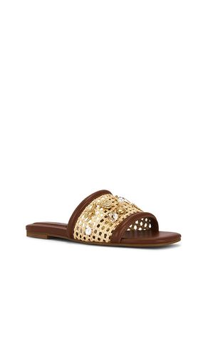 Caspian Raffia Netted Flat Sandal in . Size 37. Also in 38 - SIMKHAI - Modalova
