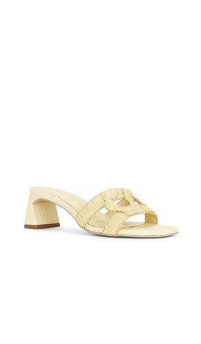 Monogram Raffia Block Heel in . Size 37. Also in 38, 40 - SIMKHAI - Modalova