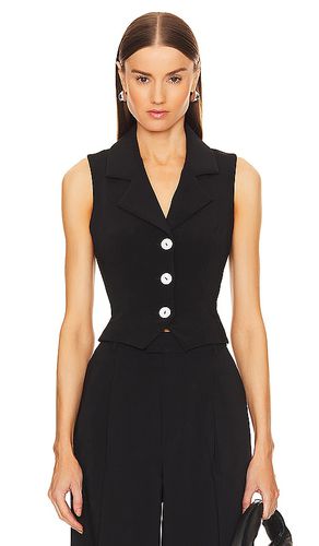 By marianna carinne crepe vest top en color talla L en - Black. Talla L (también en M, S, XL) - L'Academie - Modalova