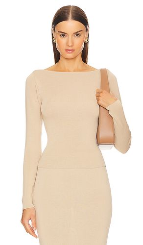 By marianna della long sleeve top en color neutral talla L en - Neutral. Talla L (también en S, XL) - L'Academie - Modalova