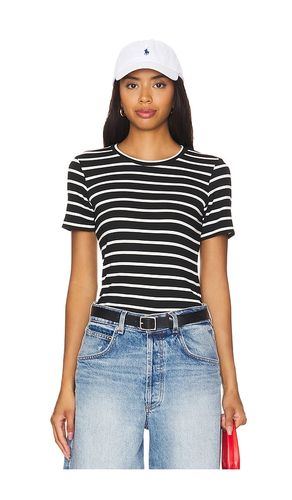 Camiseta cuello redondo classic stripes en color negro talla M en & - . Talla M (también en L, S) - LA Made - Modalova