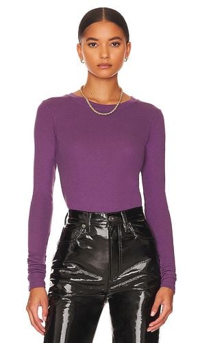 Long sleeve crew neck top en color morado talla S en - Purple. Talla S (también en L, XL, XS) - LA Made - Modalova