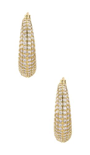 Small Pave Becca Hoops in - Lili Claspe - Modalova