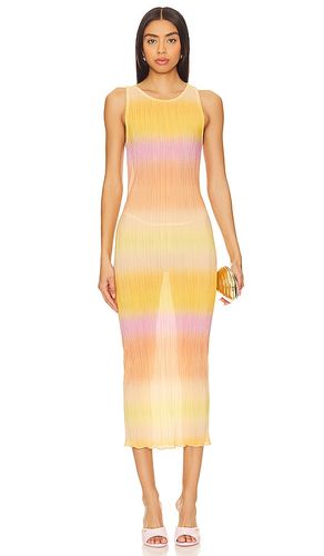 Vestido giada sheer midi en color yellow,purple talla L en - Yellow,Purple. Talla L (también en X - Lovers and Friends - Modalova