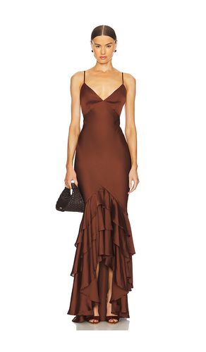 Vestido largo cleo en color chocolate talla L en - Chocolate. Talla L (también en M, S, XL) - Lovers and Friends - Modalova