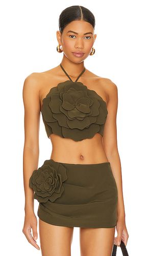 Zora crop top en color talla M en - Olive. Talla M (también en S) - Lovers and Friends - Modalova