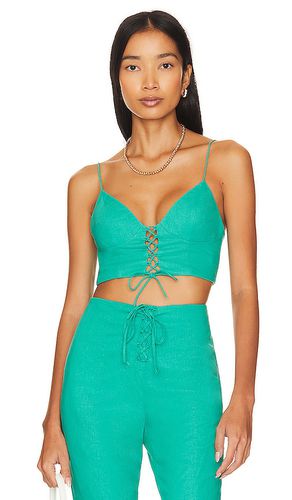 Sterling crop top en color azul cerceta talla S en - Teal. Talla S (también en XL) - Lovers and Friends - Modalova