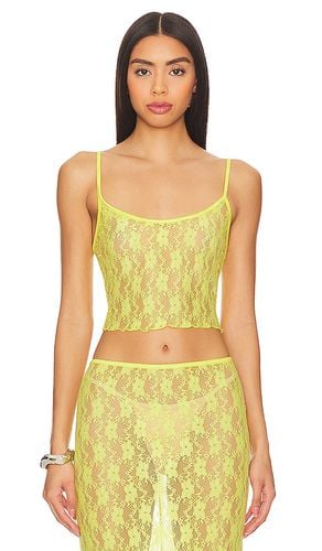 Lia sheer tank top en color amarillo talla M en - Yellow. Talla M (también en S, XL) - Lovers and Friends - Modalova