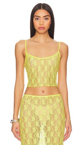 Lia sheer tank top en color amarillo talla M en - Yellow. Talla M (también en XL) - Lovers and Friends - Modalova