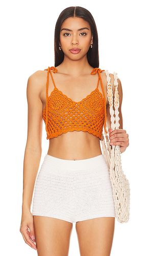 Solana crochet top en color talla M en - Orange. Talla M (también en L, S, XS) - Lovers and Friends - Modalova