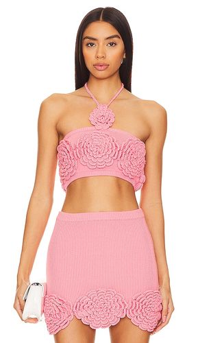 Camiseta tirantes ashby crochet en color talla M en - Pink. Talla M (también en L) - Lovers and Friends - Modalova