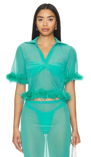 Aziza sheer top en color verde talla M en - Green. Talla M (también en S, XS) - Lovers and Friends - Modalova