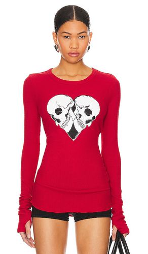 Top manga larga mckinley skull heart en color rojo talla S en - Red. Talla S (también en XL) - Lauren Moshi - Modalova