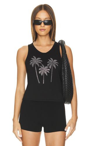 Tanque equipado luciana crystal palm trees en color talla M en - Black. Talla M (también en S, XS) - Lauren Moshi - Modalova