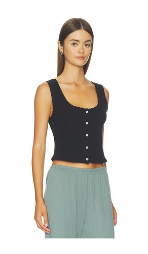 Pointelle Button Down Tank in . Size M. Also in L, XL - LESET - Modalova