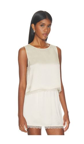 Barb Lace Crop Sleeveless Crew in . Size M. Also in S, XL - LESET - Modalova
