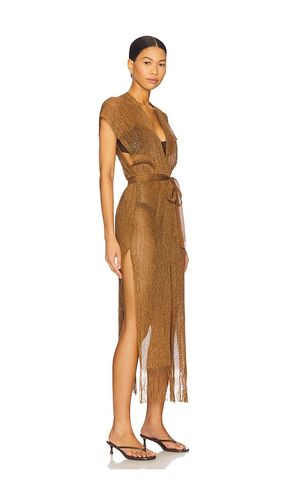 Luli Fama Long Caftan in Brown - Luli Fama - Modalova