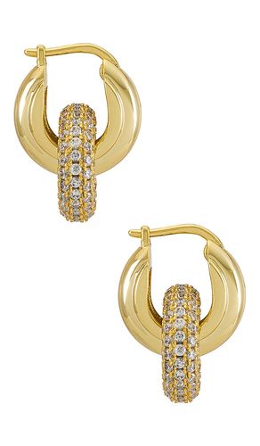 Pave Interlock Hoops in - Luv AJ - Modalova