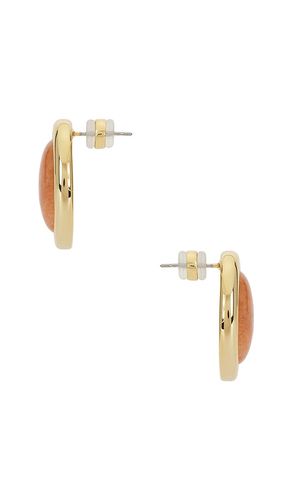 Sunset stone studs in color orange size all - Luv AJ - Modalova