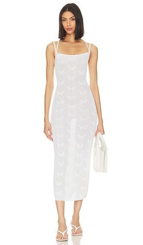 Elazer Butterfly Midi Dress in . Taglia M - MAJORELLE - Modalova