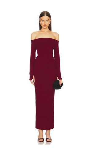 Vestido off shoulder en color burgundy talla L en - Burgundy. Talla L (también en M, S, XL, XS, XXS) - Michael Costello - Modalova