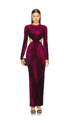 Vestido largo spencer en color burgundy talla L en - Burgundy. Talla L (también en M, XL) - Michael Costello - Modalova