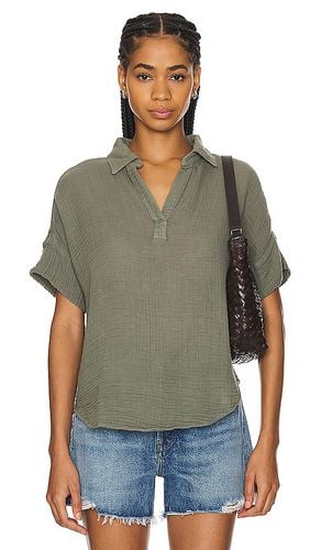 Gigi popover top en color talla S en - Olive. Talla S (también en XS) - Michael Stars - Modalova